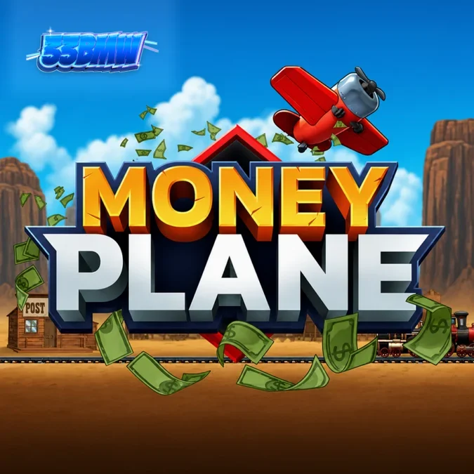 Money Plane স্লট গেমের একটি দৃশ্য যেখানে বিমানটি আকাশে উড়ছে